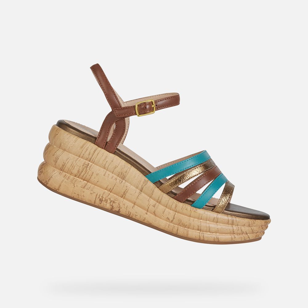 Geox Bayan Sandalet Kahverengi - Primula - SPH-271609